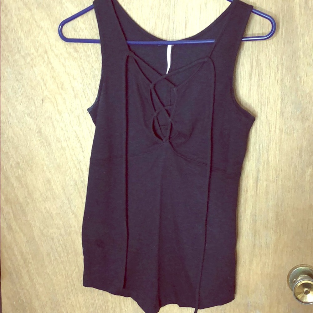 Lace up tank
